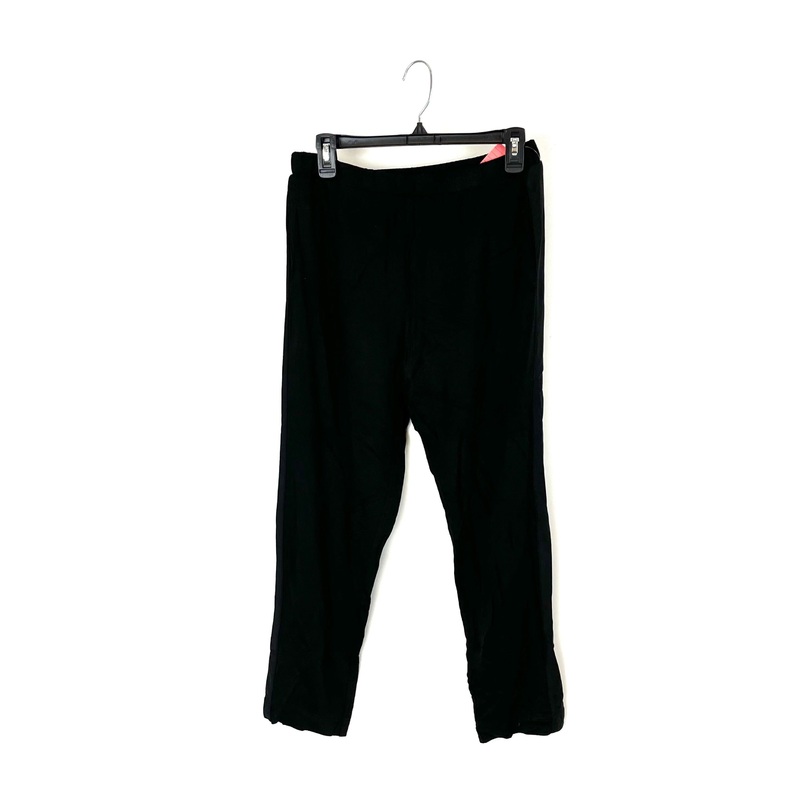 Black Stripe Loungewear Bottoms – Small