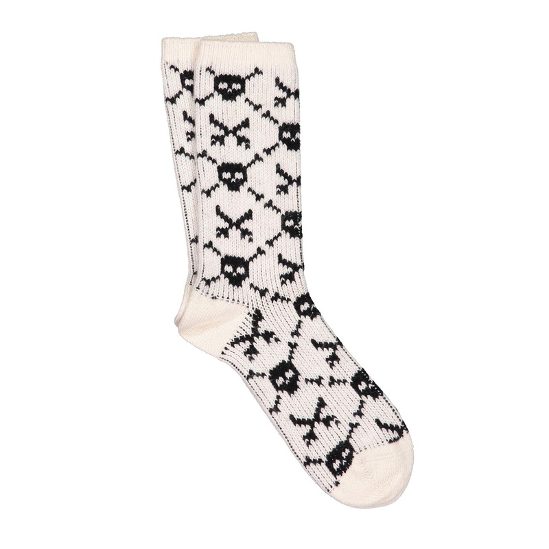 Bonnie Cream Cashmere Socks Cream One Size