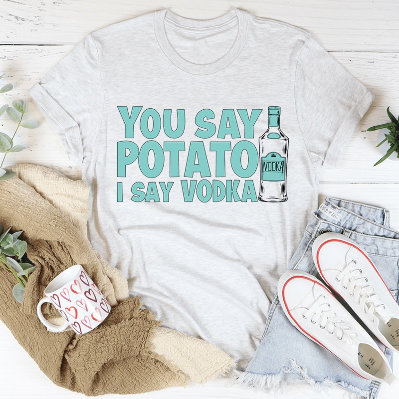 You Say Potato Tee White S
