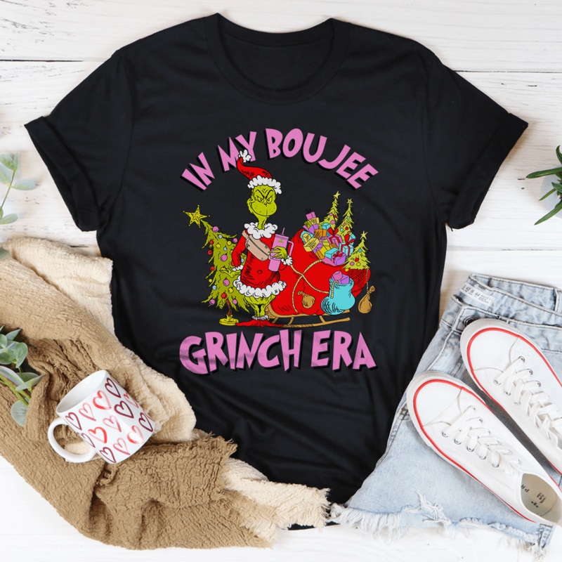 In My Boujee Grinch Era Tee Athletic Heather S