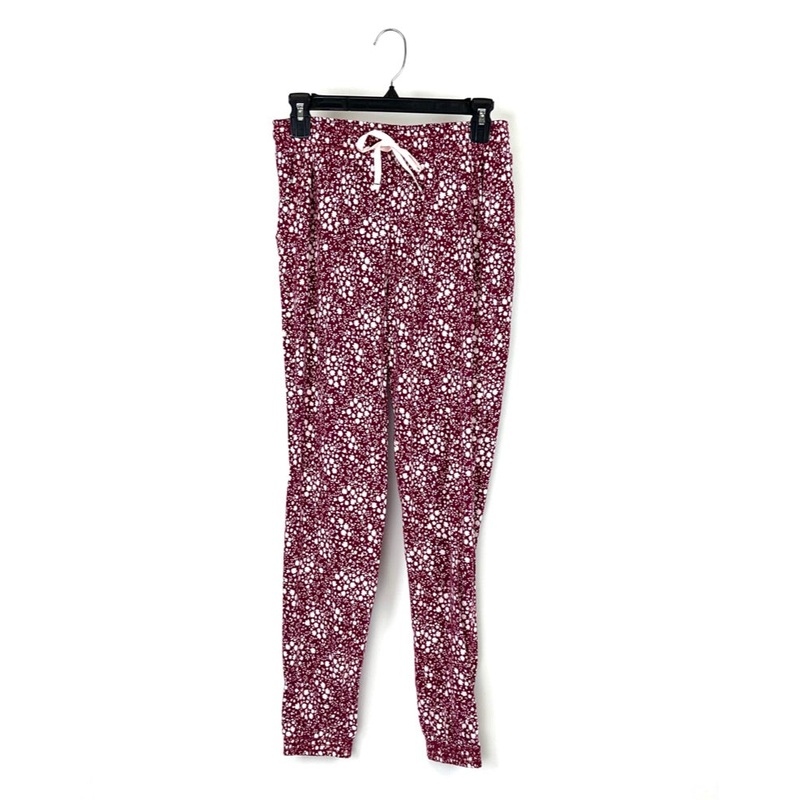 Red and White Printed Sleepwear Bottoms – Small