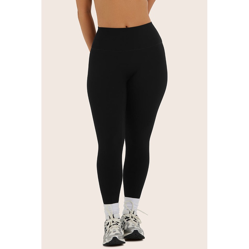 SPORTBODY SPORTY MID-RISE LEGGINGS – ONYX Onyx XS