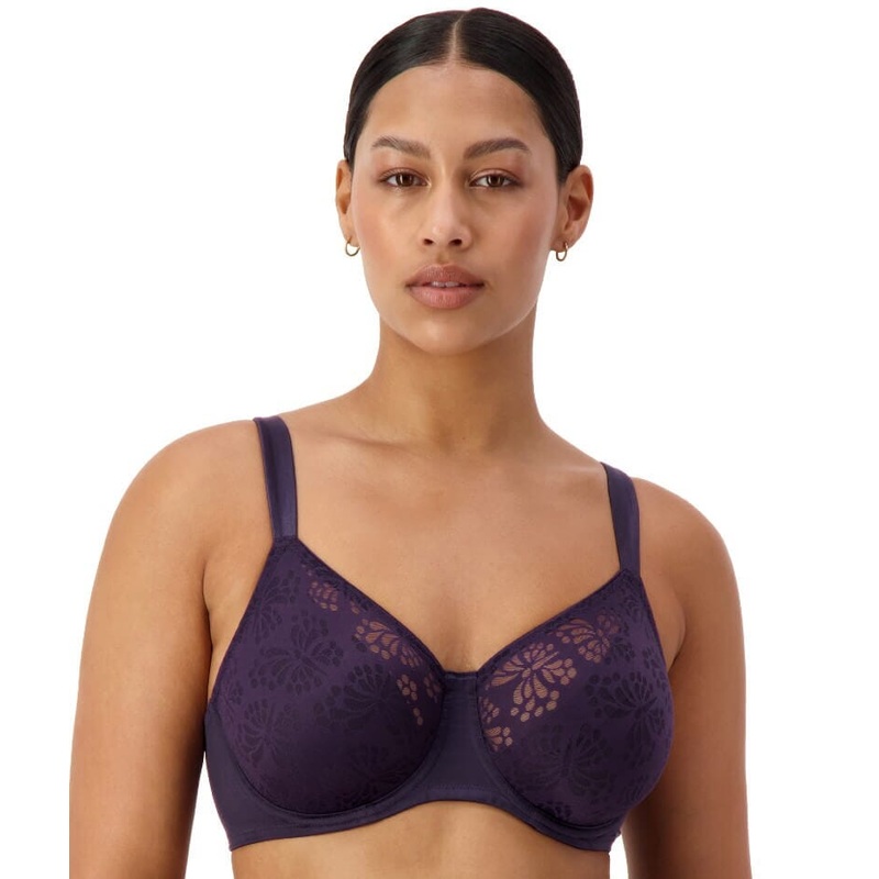 Triumph Lacy Minimizer Bra – Blueberry 36D