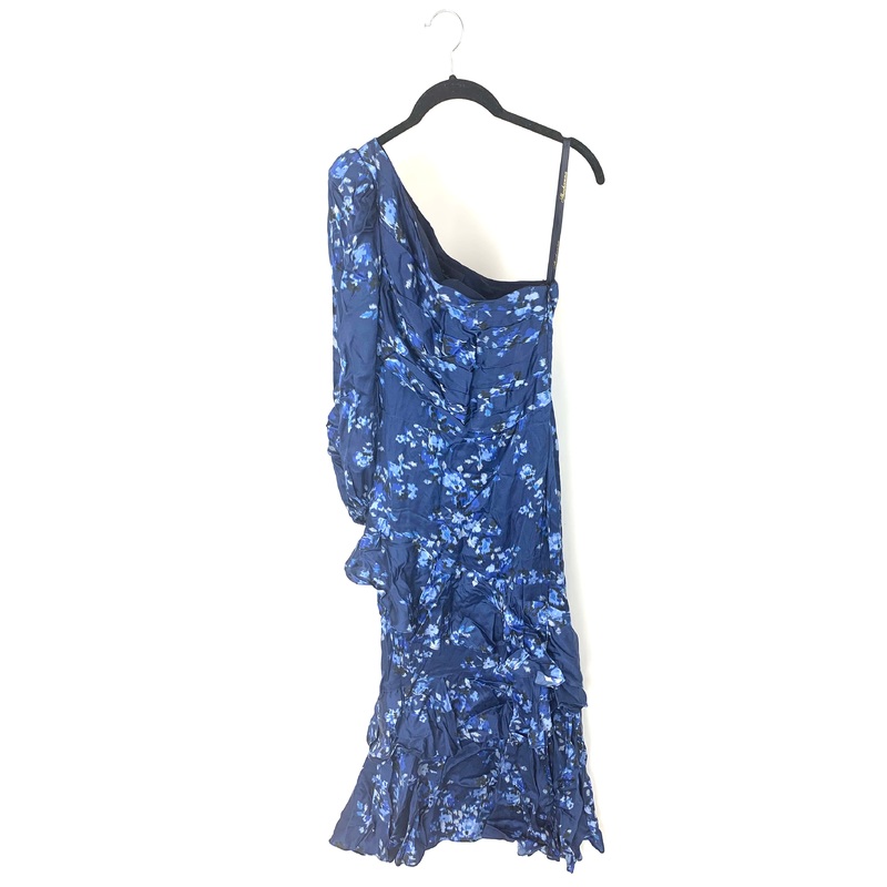 Blue Watercolor Floral One Maxi Dress – Size 4/6