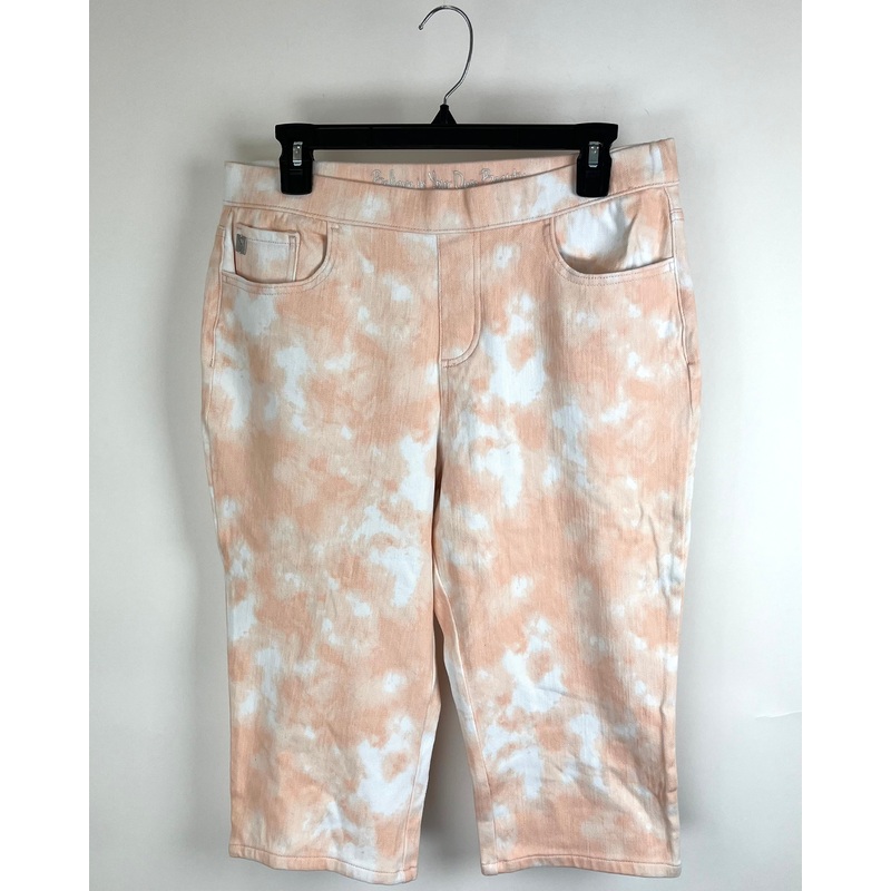 Light Pink Tie Dye Capri Jeans – Size 12