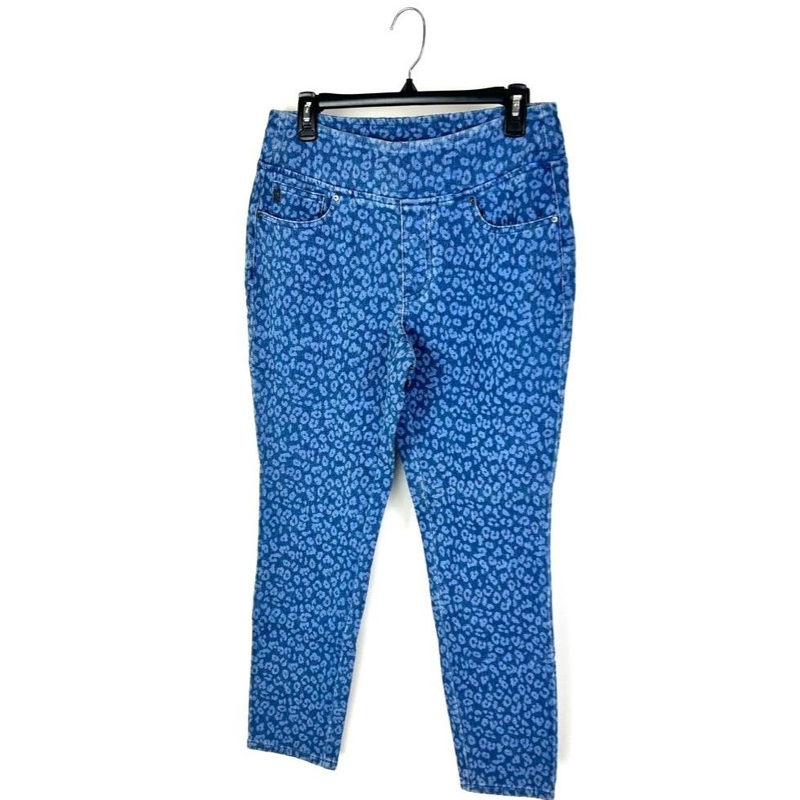 Blue Animal Print Pants – Size 12