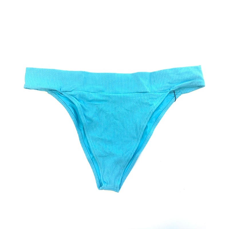 Metallic Blue Cheeky Bikini Bottom –  Extra Extra Large