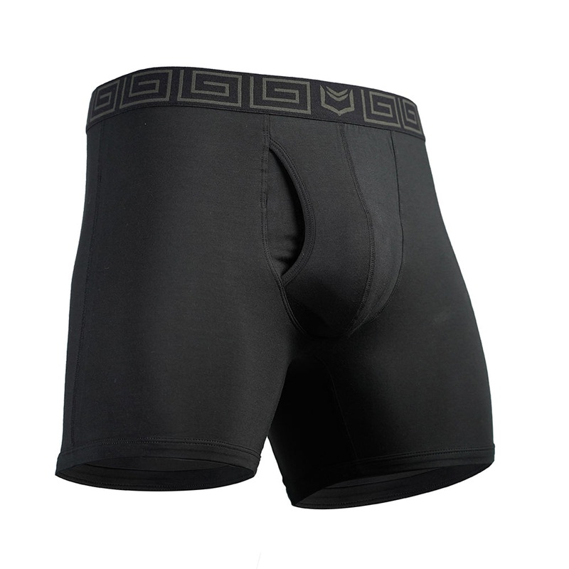 SHEATH 4.0 Bamboo Men’s Dual Pouch Boxer Brief BLACK XS 24-26″