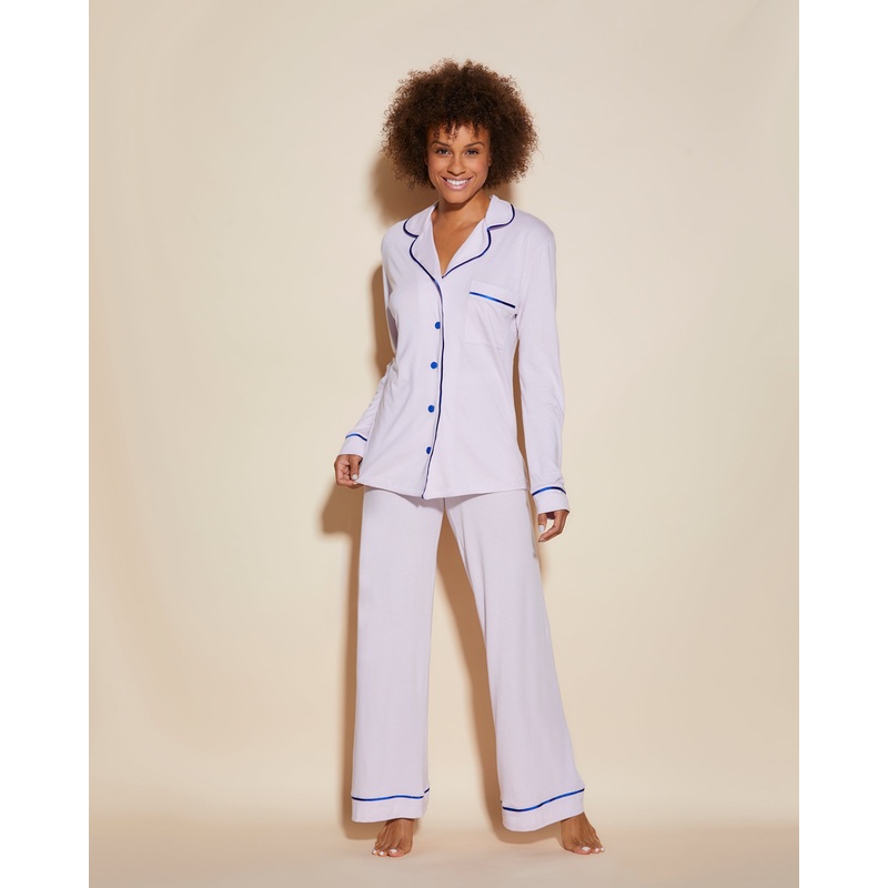 Top A Manica Lunga E Pantalone Lungo Frosty Lilac/Mare XS