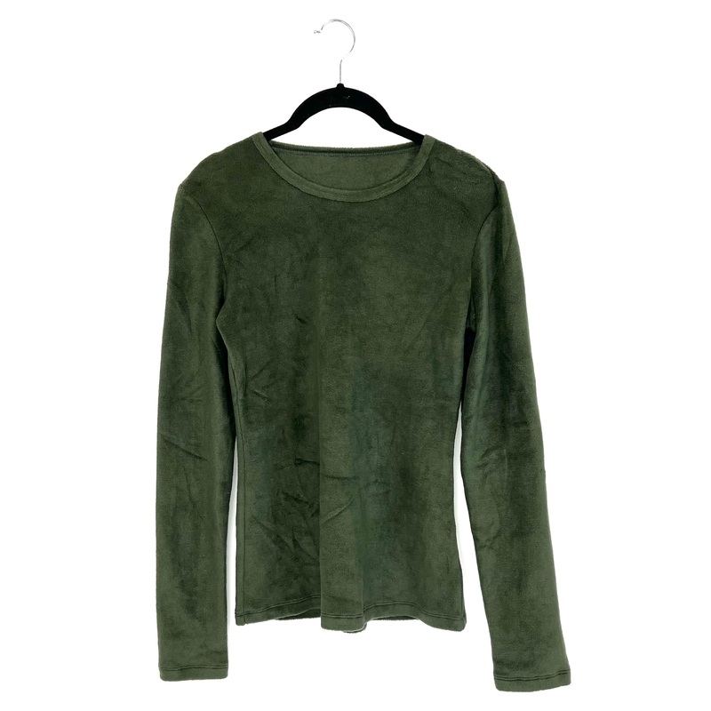 Hunter Green Fleece Long Sleeve Top – Size 4/6
