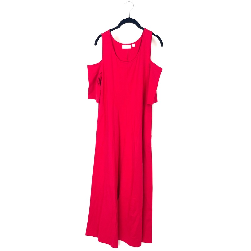 Red Cut Out Sleeve Dress- Small/Medium