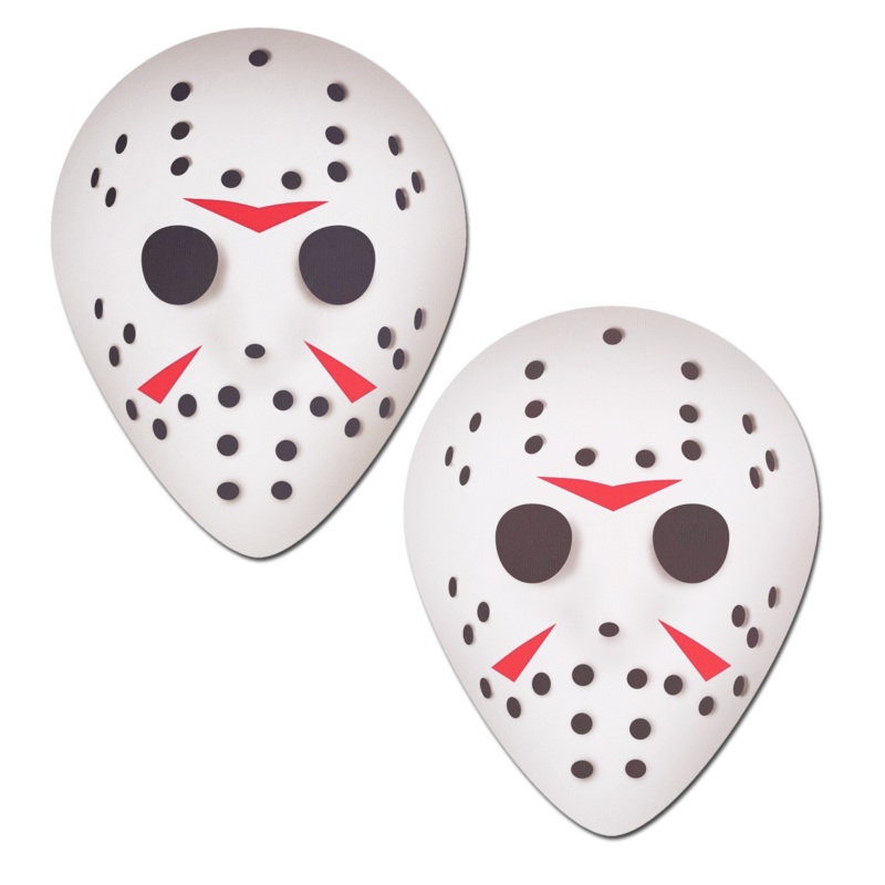 Scary Halloween Hockey Mask Nipple Pasties by Pastease