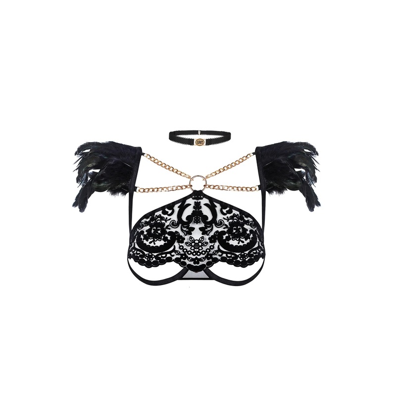 BLACK ANGEL BRA 32B