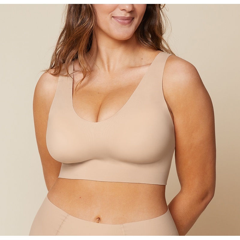 Bliss Sleek Lined Bralette – Beige Beige XS
