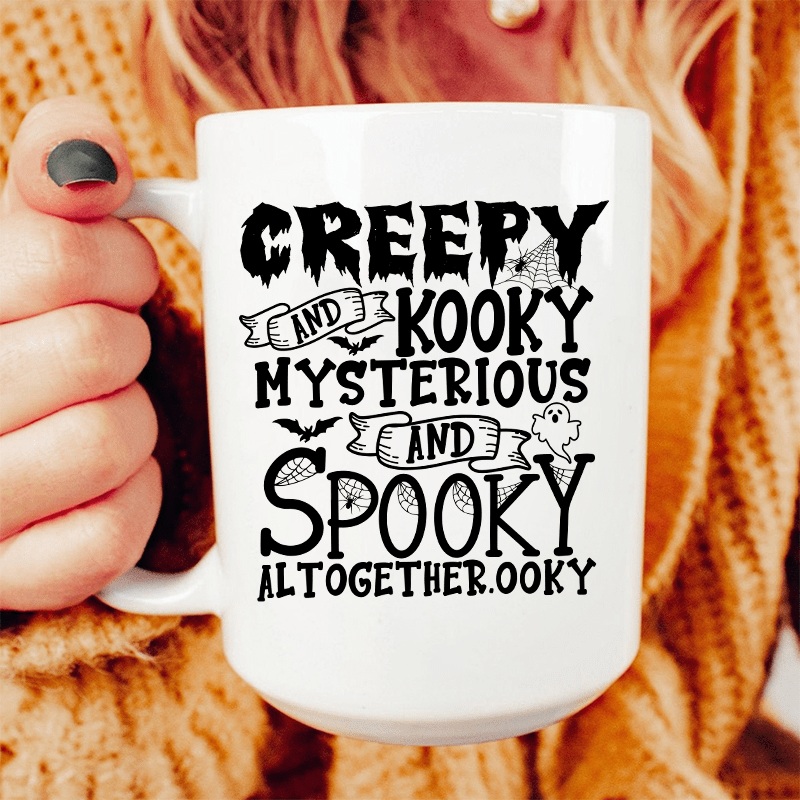 Creepy And Kooky Ceramic Mug 15 oz White One Size