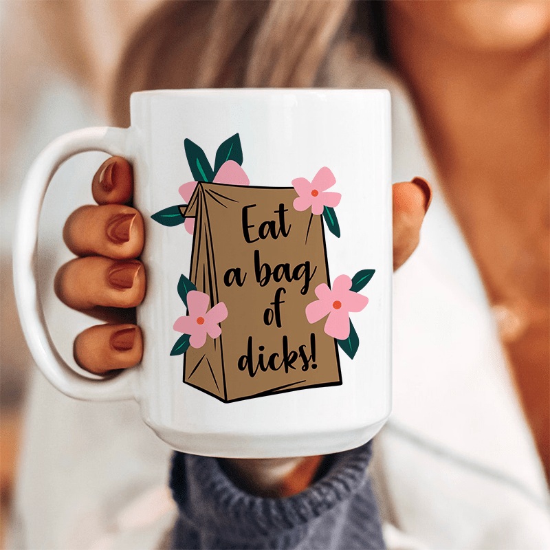 Eat A Bag Of D Ceramic Mug 15 oz White One Size