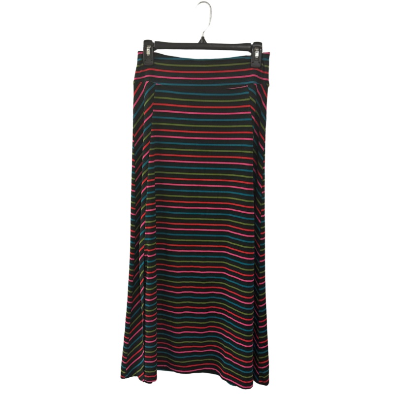 Multi Color Striped Midi Skirt – Small