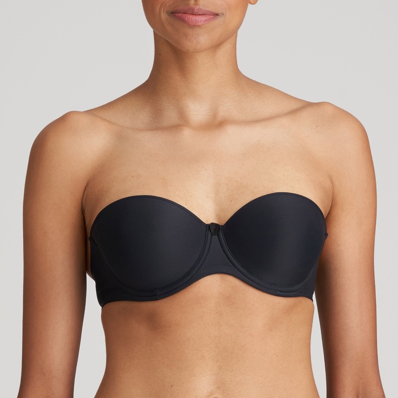 Tom Charcoal Padded Bra Strapless Charcoal 32A
