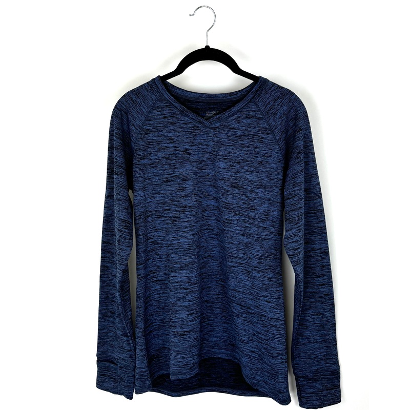 Black and Navy Long Sleeve Shirt – Size 6/8