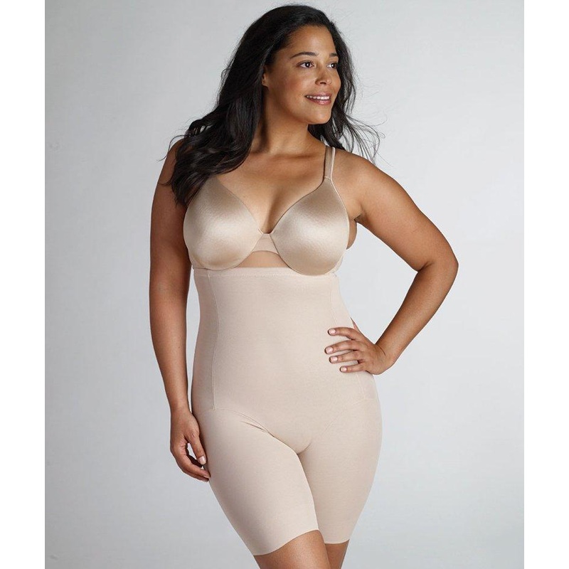 Naomi & Nicole Unbelievable Comfort Plus High Waist Long Leg – Nude XL