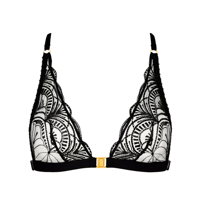 Vibes Black Non Wire Triangle Bra Black S