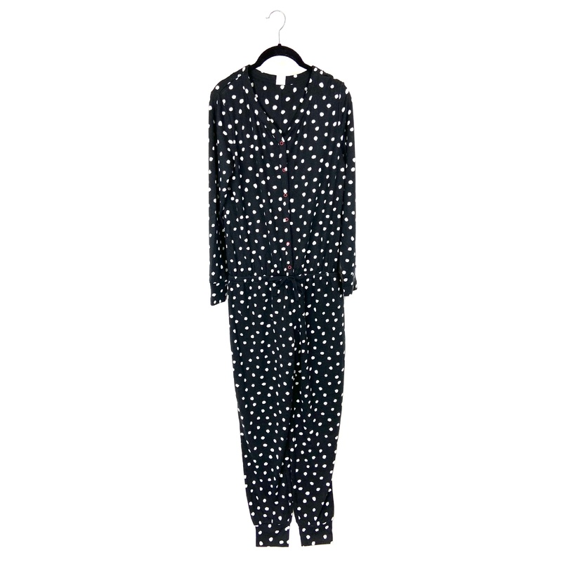 Black And White Polka Dot Onesie – Small