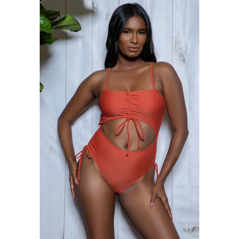 Kayla One Piece Swimsuit Rust S