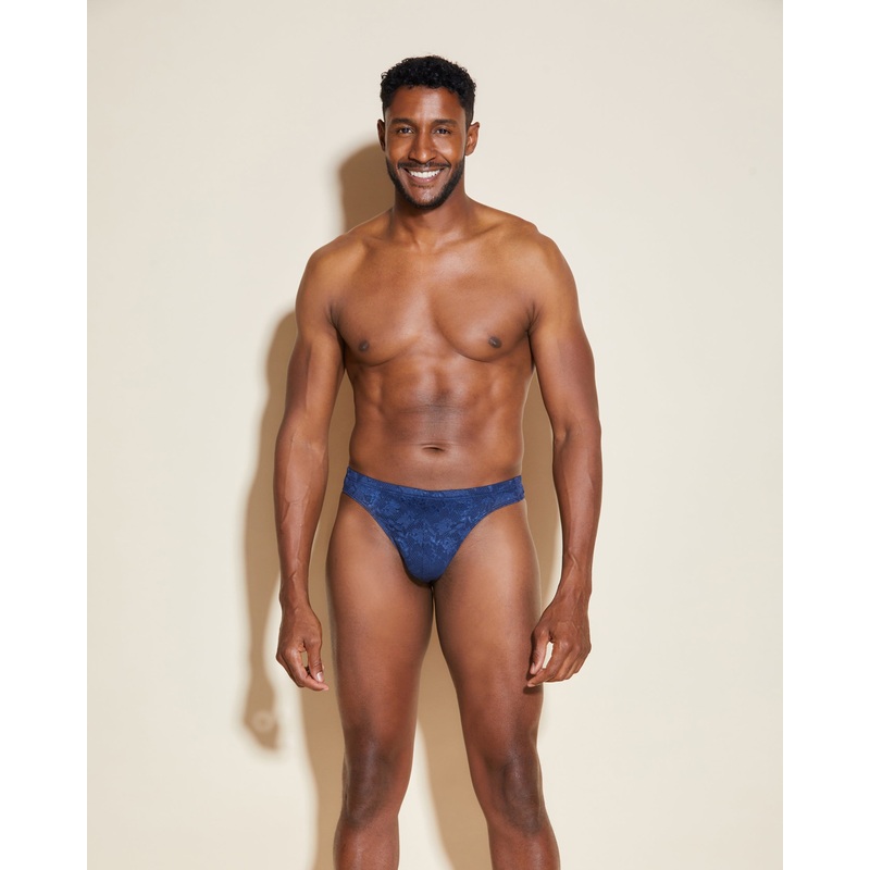 Tanga De Hilo Clsico Azul Marino S