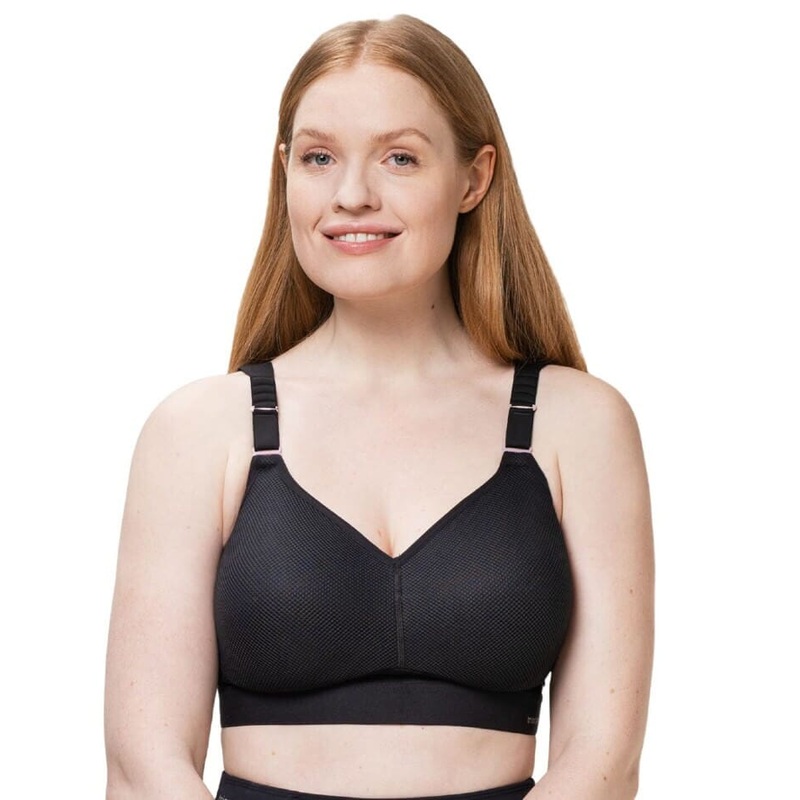 Triumph Triaction Hybrid Lite Wire-free Sports Bra – Black 32C