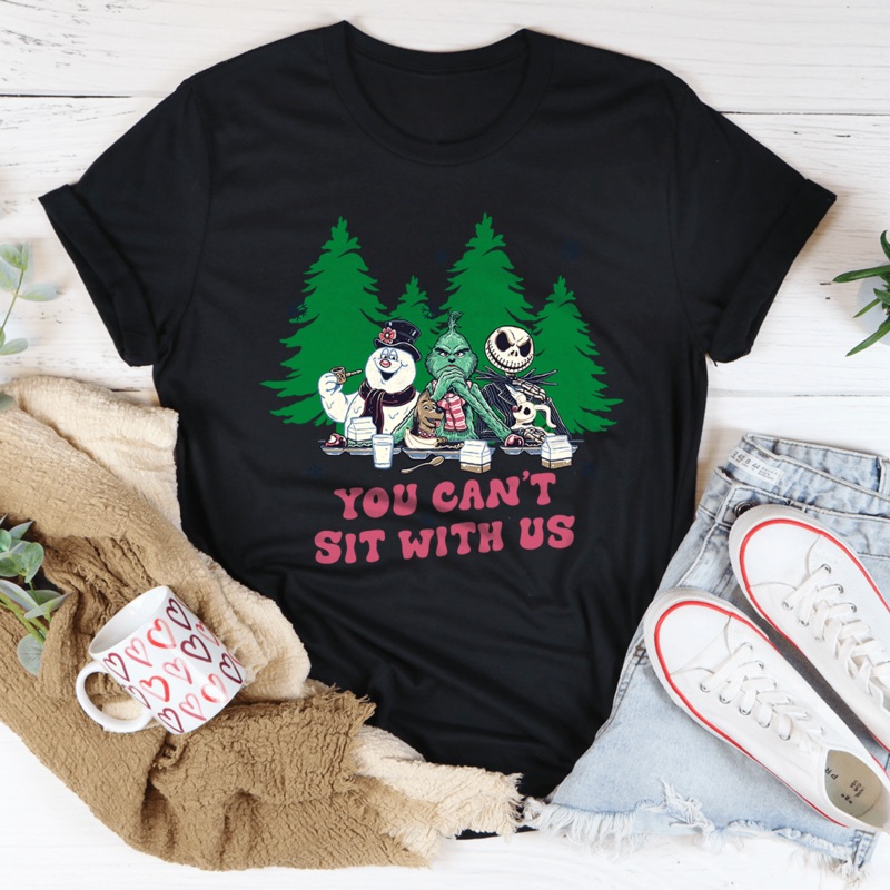You Can’t Sit With Us Tee Black S