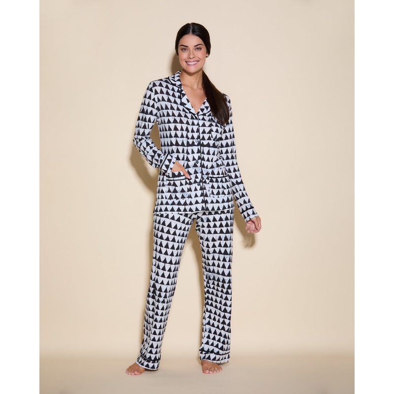 3 Pockets Long Sleeve Top & Pant Pajama Set Jazzy Jeff XS