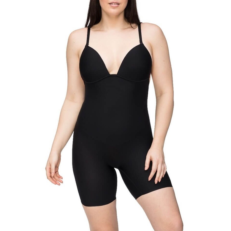 Nancy Ganz Body Define Backless Jumpsuit – Black 32D/DD