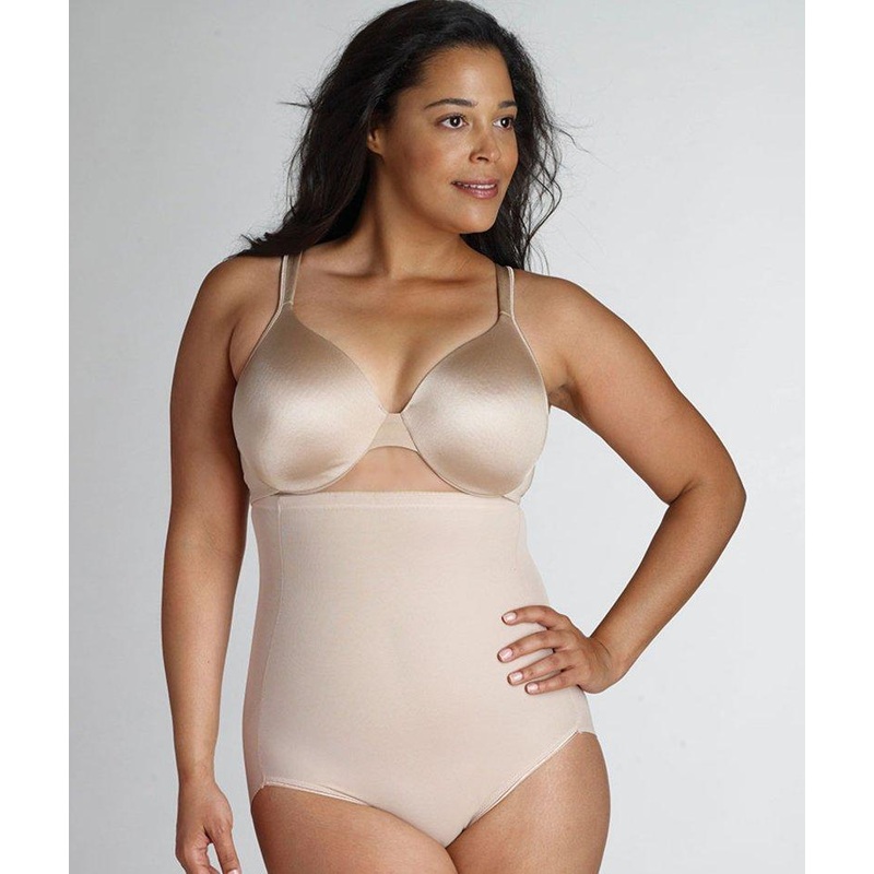 Naomi & Nicole Unbelievable Comfort Plus High Waist Brief – Nude XL