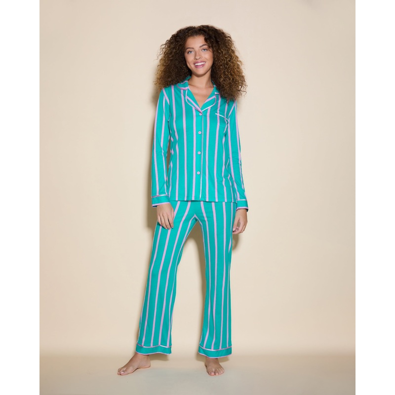 Pigiama Con Top A Maniche Lunghe E Pantaloni Andaman Strip XS