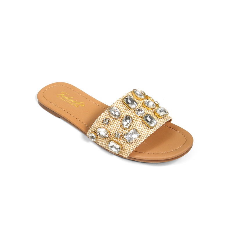 Delilah Flat Sandal Natural Clear 5.5