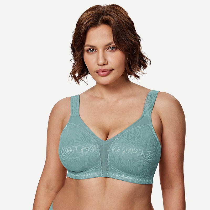 Minimizer Full Coverage Bra Non Padded Wire-free Mint Green 36B/80B