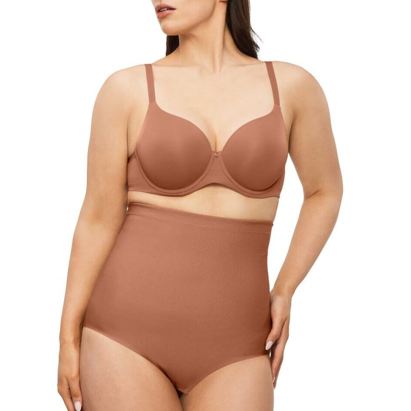 Nancy Ganz X-Factor High Waisted Brief – Cocoa XS