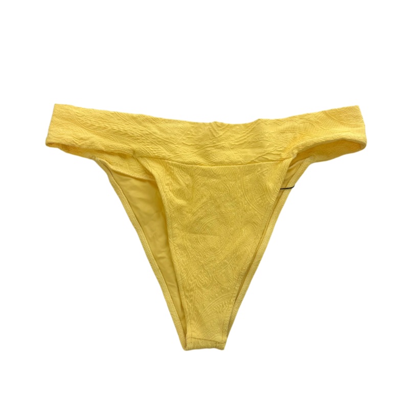 Yellow Embossed Cheeky Bikini Bottom – Extra Large and Extra Extra Large Extra Large