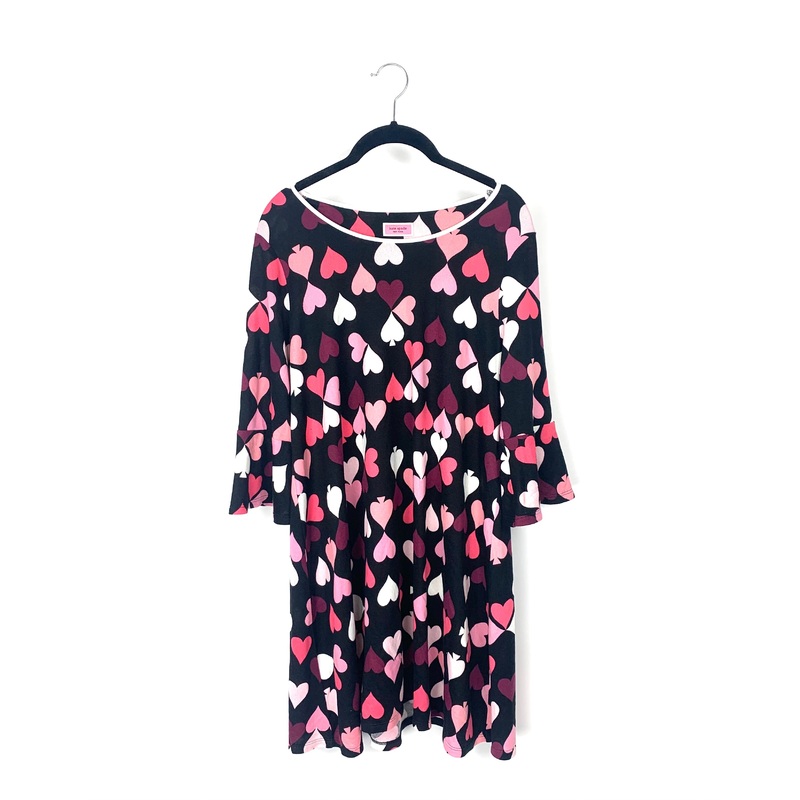 Black Heart Print Nightgown – Small