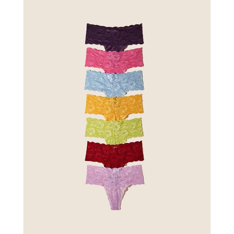 Comfie Tanga 7Er-Pack Sindoor Neela Zaadi Aasmani Taaja Chakra S/M
