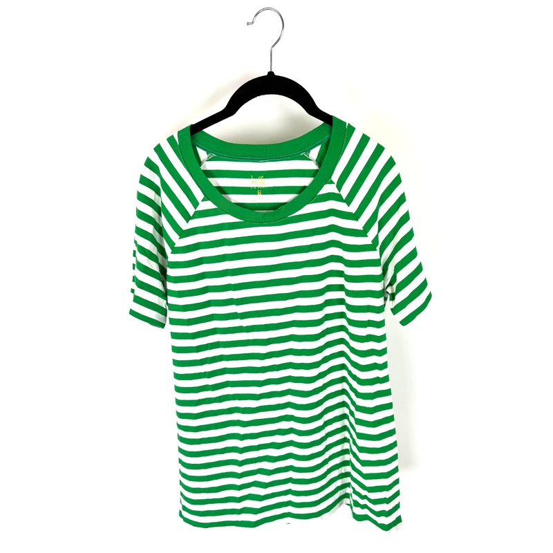 Green Striped T-Shirt – Size 6/8