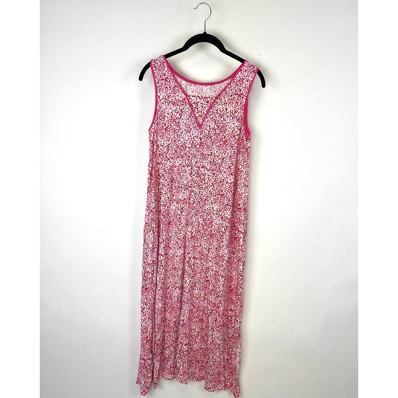 Pink Printed Loungewear Dress – Small