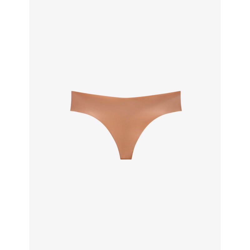 Zero Edge No-Show Thong mocha XS