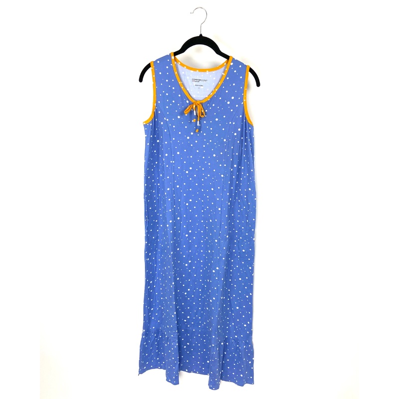 Blue and White Polka Dot Dress – Size 6/8