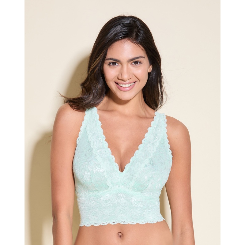 Bralette A Corpetto Curvy Con Scollatura A V Lagoon Mint XS