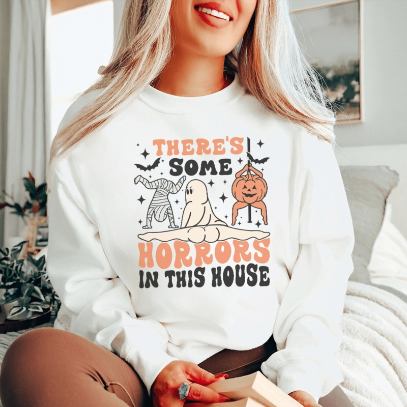 There’s Some Horrors In This House Sweatshirt Black S