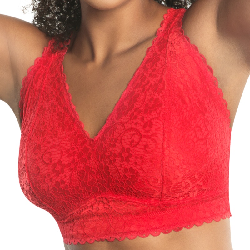 Adriana Lace Bralette – P5482 – Red RED 30D