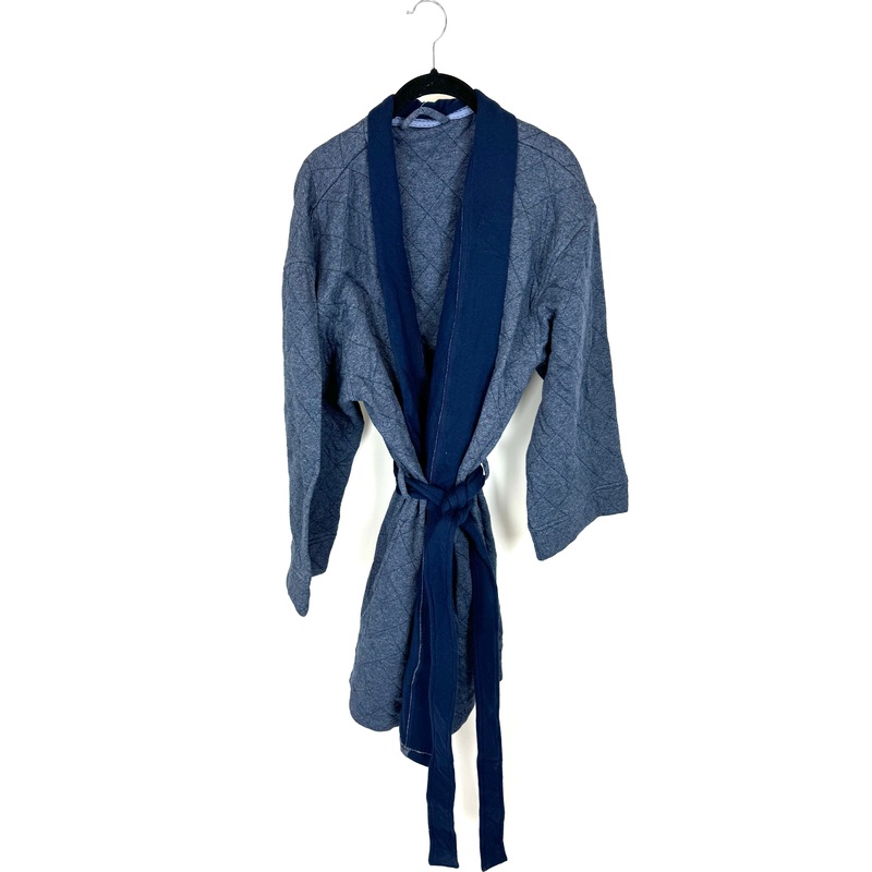 Blue Quilted Robe – 6/8