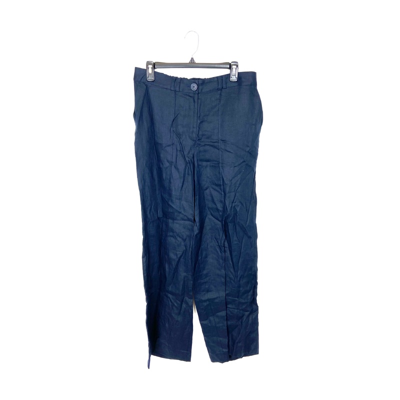 Navy Blue Linen Pants – Size 12