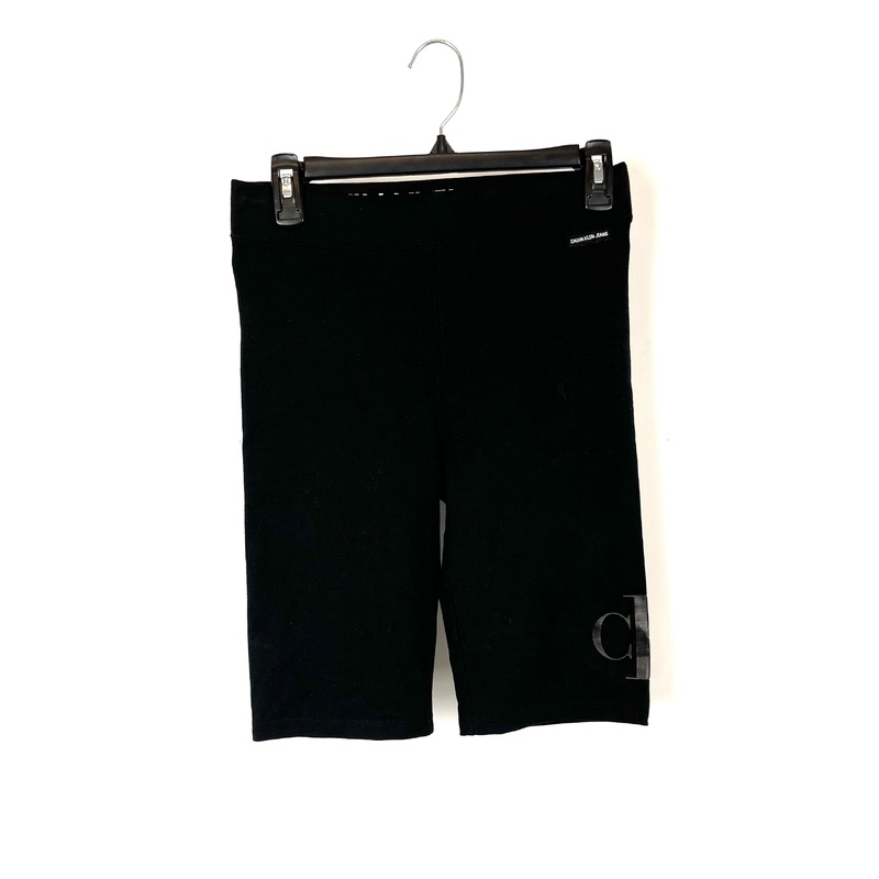 Black Logo Bike Shorts – Small